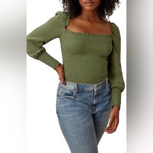 NWT Reformation Pinto Top - Size small- Moss